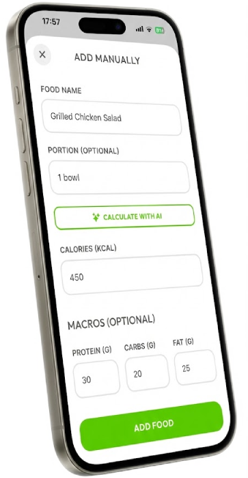 Add Manual Entry Screen